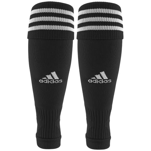 adidas Alphaskin Soccer (2-Pack) – Pre-Cut Sock Sleeves for Men, Women & Kids, Fits Over Shin Guards, Black/White, One Size2