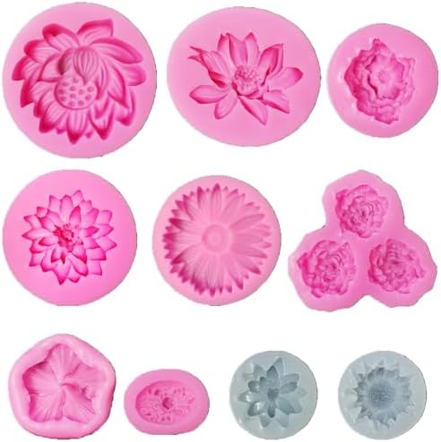 LC Blumen-Seifenform Aus Silikon – 9x9x3,5 Cm, Hitzebeständig, Für Seifen & Backwaren
