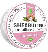 Nakobe Sheabobe Bio, ongeraffineerd, pure kwaliteit, 100 g in aluminium blikje