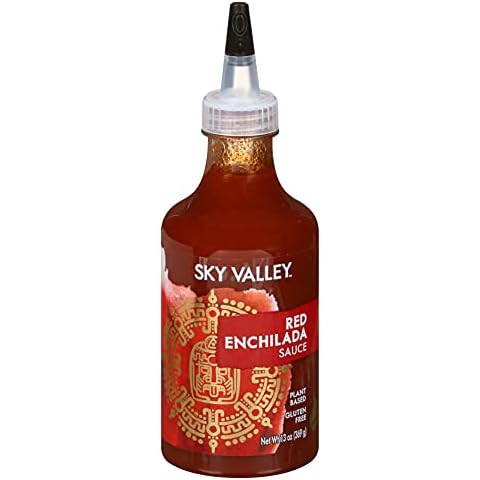 Sky Valley Red Enchilada Sauce - Enchilada Sauce Red, Gluten Free, Vegan, Non-GMO Project Verified, Enchilada Seasoning, Enchilada Spice, Keto Friendly, Gluten Free Hot Sauce - 13 Oz Cover
