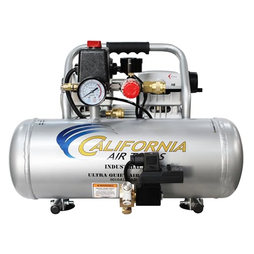 Image of 2010ALFCAD Ultra Quiet & Oil-Free 1.0 Hp 2.0 Gal. Aluminum Tank Air Compressor
