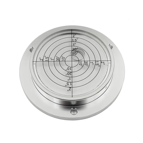 Niveau à bulle haute précision outil de mesure circulaire blanc pour tour métallique