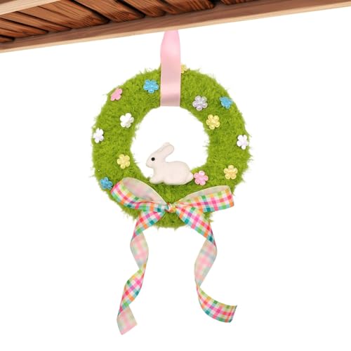 CGACCSD Corona di Coniglio di Pasqua Ornamento della Corona della Porta di Pasqua - Ornamento della Corona della Porta per Pasqua | Decorazione stagionale per interni ed esterni, Fascino di Vacanze