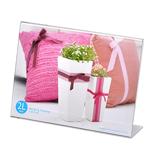 Hakuba Photo Frame Acrylic Frame 2L Size Horizontal 2L 1 Side Acrylic FACL-2LY