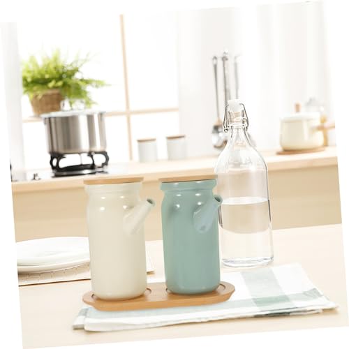 Bouteilles à condiments céramique haute résistance, distributeur d'huile durable et compact - 6