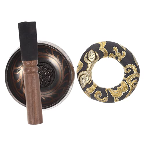 VANZACK 1Set Singing Bowl Meditation Bowl with Mallet for Relaxation Relief and Home Decor Present for and Meditation Enthusiasts