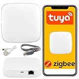 Sone Smart One Zigbee 3.0 Gateway mit LAN RJ45 – Kompatibel mit Tuya und Smart Life – Unterstützt bis zu 128 Geräte – Mesh-Netzwerk, Micro-USB, Inklusive LAN-Kabel – Kompaktes Design 90×90×15mm- HUB