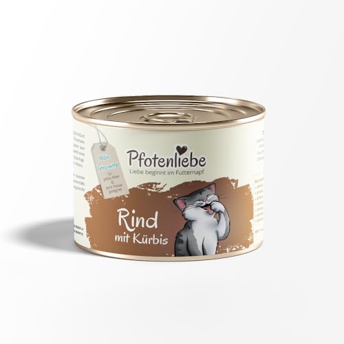Pfotenliebe Bio-Katzenfutter, Schnupperpaket mit verschiedenen Sorten, ausgezeichnete Bio Qualität seit 2007, 6x200g