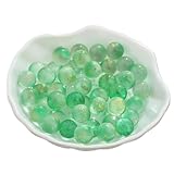 FGUJSUR Juguetes for acuarios Máquina de Bolas Que rebotan Cuentas Bolas Vidrio Luminosas Materiales Hechos a Mano for Hacer tú Mismo Canicas Pinball(Green)
