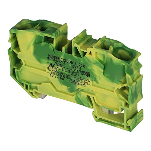 TERMINAL BLOCK, DIN RAIL, 2POS, 10AWG - 2016-1207 - WAGO