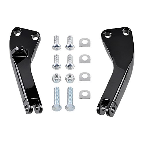 Rear Passenger Footpeg Mount Kit For 2006-2017 Harley Dyna FXD Fat Street Bob Wide Super Glide Low Rider RPN: 50210-06 Black