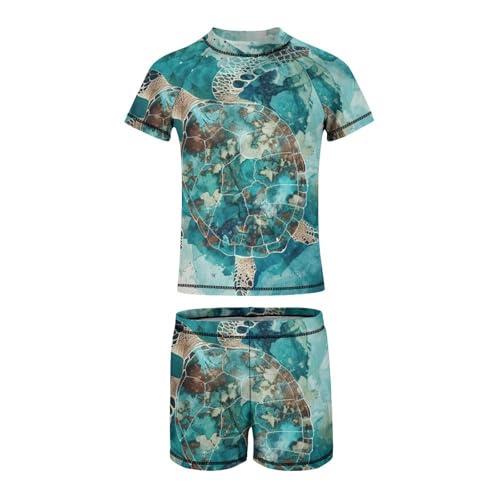 Sea TurtleChildren's Casual Swimsuit Set - Simple and Versatile10-12Y（150cm）2