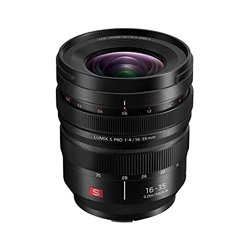 Panasonic Lumix S-R1635E Obiettivo Grandangolare 16-35mm F4, L-Mount System, Design Robusto, Nero