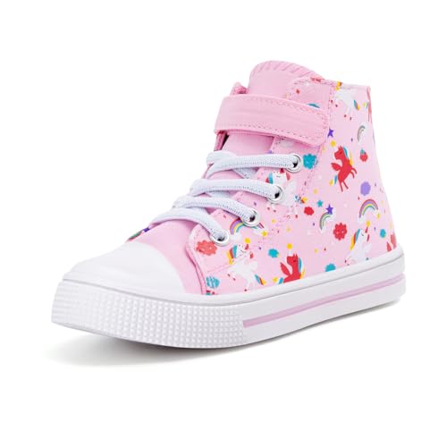 FUNCOO PLUS Jungen Mädchen Kinder Schuhe Canvas Sneaker Unisex Segeltuchschuhe Kinder Walking Schuhe Turnschuhe 33