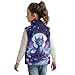 TOADDMOS Dragon Zippered Vest Stand Collar Flowers Boys Vest Size 2T Comfortable Winter Lightweight Sleeveless Fleece Jacket with Pocket Stylish Fall Outfits Fashion Clothing