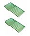 AmeriCan Goods 2/Pcs Dental Cabiet Tay #16 Autoclavable Plastic Organizer Tray for Hand Instruments with Deep Well (Green)