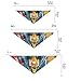 MUKJHOI Triangle Kerchief, 2 PCS Hair Scarves and Bandanas for Women Girls, L,Fashion Racing Car Red Blue Yellow