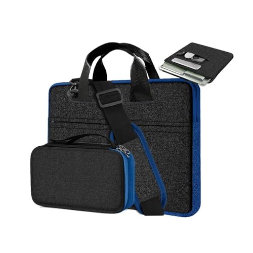 Image of Laptop Case 15.6 Inch Briefcase with Detachable Belt Bag,Compatible with MacBook Pro Model of 15-16 Inch and Most Popular 15.6 Inch Notebooks Chromebooks (B01K03)