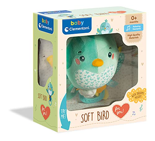Clementoni - 17269 - Soft Bird Musical Plush for babies ages 0 months plus, Multicolor, Medium - Image 2