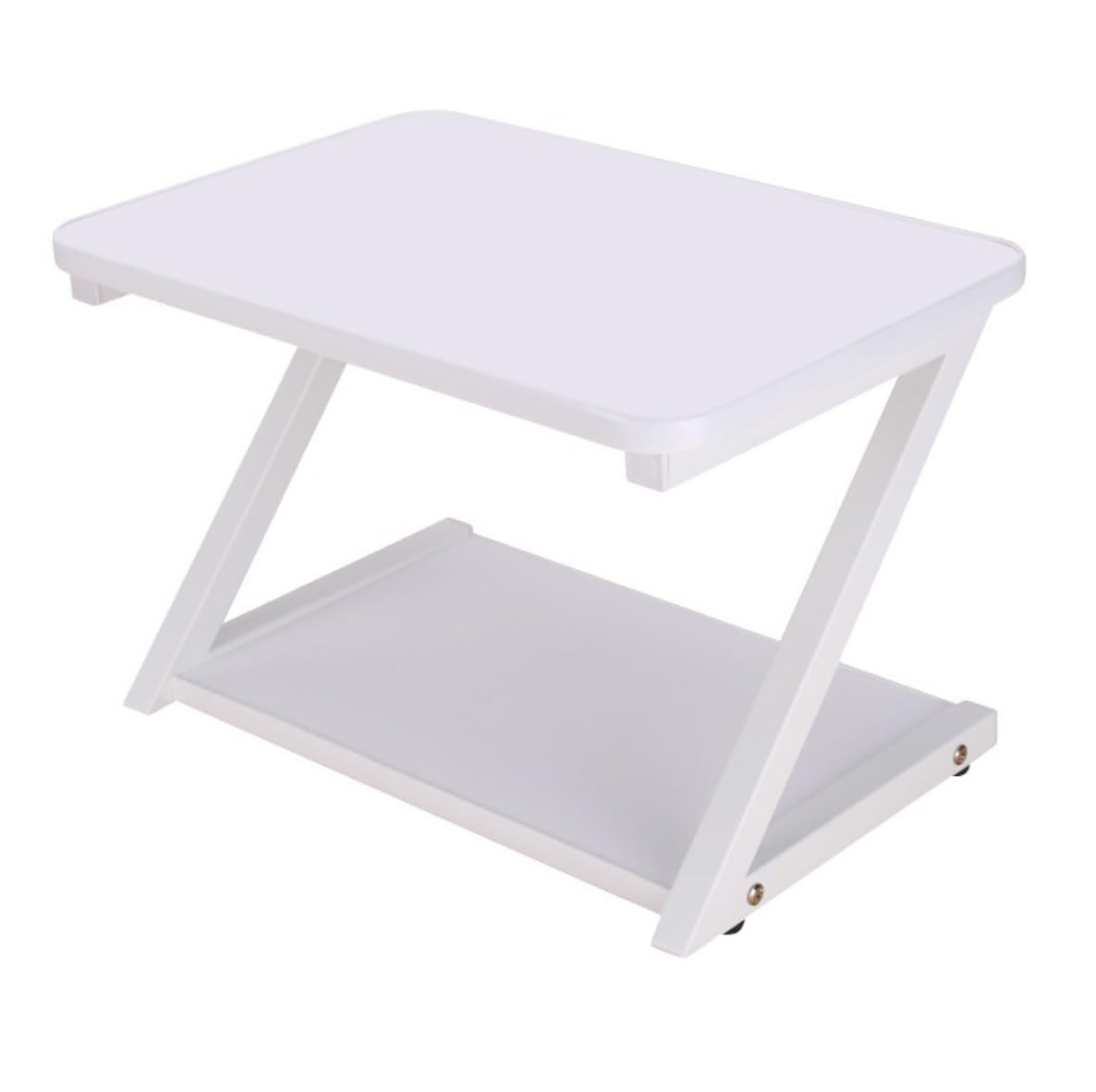 Supports Imprimantes Étagère De Support D'imprimante À 2 Niveaux Imprimante Bureau Copieur Scanner pour Le Stockage D'organisateur Bureau Scanner Fax(White)
