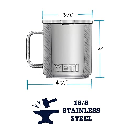Image of YETI Rambler 10 oz Stackable Mug, Vacuum Insulated, Stainless Steel with MagSlider Lid, Power Pink