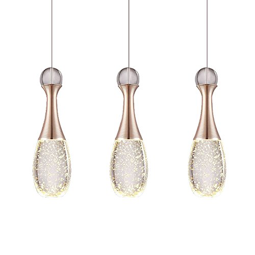 Lustre cristal oblong moderne pour salle à manger et îlot de cuisine