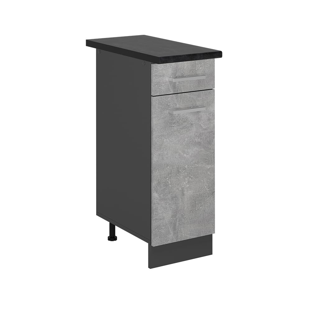 Vicco Kitchen base cabinet Raul, Concrete, 30 cm โ image 1