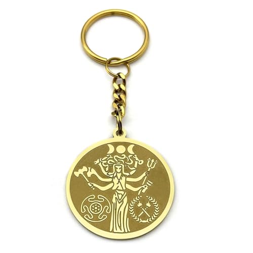 Porte-clés de la torche Hekate, bijou de sac mystique pour votre quotidien