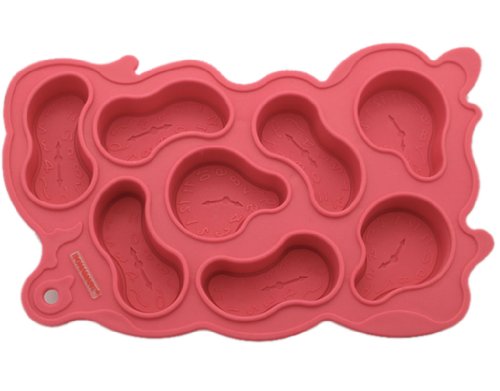 BONAMART Eiswürfelform Schmelzende Uhr Silikon Eiswürfel Eiswürfelformen Ice Cube Trays Mold Eisform