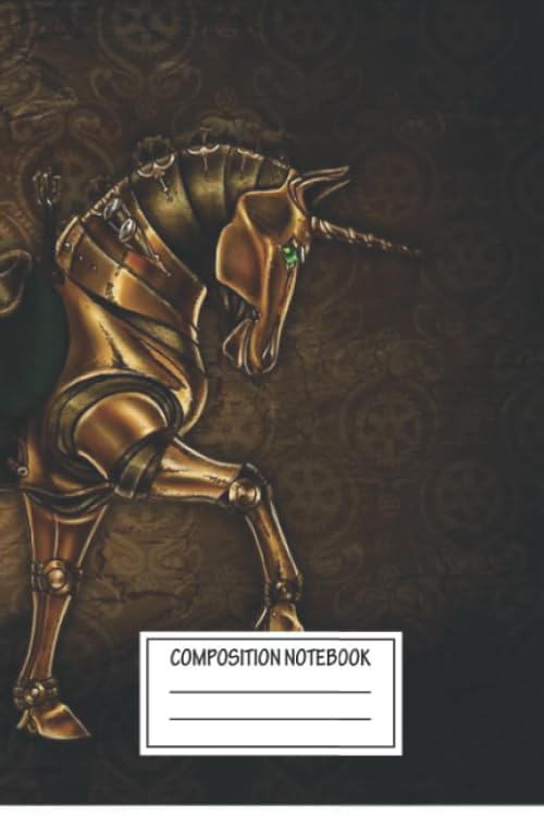 Licorne damassé carnet de notes au design exclusif et raffiné