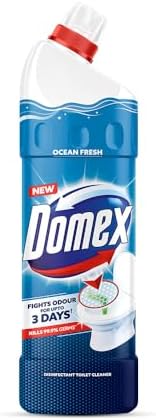 Domex Fresh Guard Disinfectant Toilet Cleaner Liquid|| Ocean Fresh|| 1 L| Freshness for 100 Flushes
