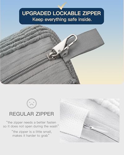 4 PCs Shoe Washing Machine Bag, Upgraded Lock-Zipper Design, 360° Deep Clean for Sneakers, Tennis Shoes and Slippers, Quiet Shoe Laundry Bag for Washer and Dryer (4 PACK) — view 2