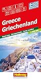 Hallwag Strassenkarte Griechenland 1:800.000: Inkl. Transitpläne, Ortsverzeichnis und Reiseinformationen