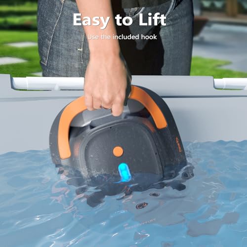 Coasteering Cordless Pool Vacuum Robot, Up to 180-Min Runtime, with Dual Brushless Motors, 2 Cleaning Paths, Robotic Pool Cleaner for Above Ground Pools & Flat Inground Pools up to 1219 Sq. Ft, Black by CoasTeering - Used condition - Image 9