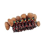 SOESFOUFU Pulsera de Cáscara de Nuez Natural Hecha a Mano Diseño Étnico Especial, Instrumento de Percusión Orquestal Unisex Talla Única para Fiestas y Eventos