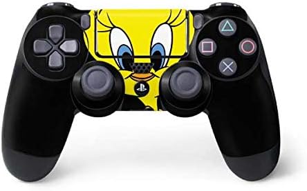 Vista 26 de Skinit Calcomanía para juegos compatible con el controlador de PS4, con licencia oficial de Looney Tunes Tweety Bird con diseño de actitud