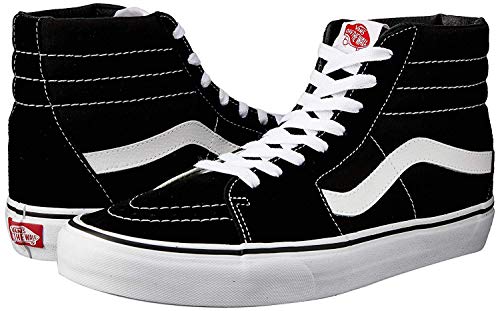 Vans Sk8-Hi VN-0 D51B8C - Zapatillas clásicas de ante unisex, color negro, talla 41