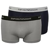 Emporio Armani Underwear Herren 2-Pack Boxer Essential Core Logoband Boxershorts, Black, M (2er Pack)