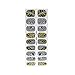 PUEEN 3D Jeweled Nail Wraps Collection JOIN OUR PARTY - 5 Pack (18 Strips Each) Nail Wraps/Nail Strips/Nail Foils/Nail Stickers/Nail Decals/Nail Patches Fashion Designs-BH000195