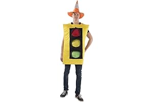 Traffic Light Costume and Safety Cone Hat - For Men (one size)