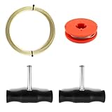 Anhoer Auto Windschutzscheiben Entfernungswerkzeug Windschutzscheibe Removal Tools mit Fensterglas Schneidedraht und Griffen Auto Fenster Windschutzscheiben Reparatur Set Auto Fenster Entfernung Repar