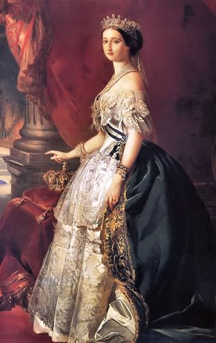 Affiche toile Impératrice Eugénie Winterhalter portrait haut de gamme