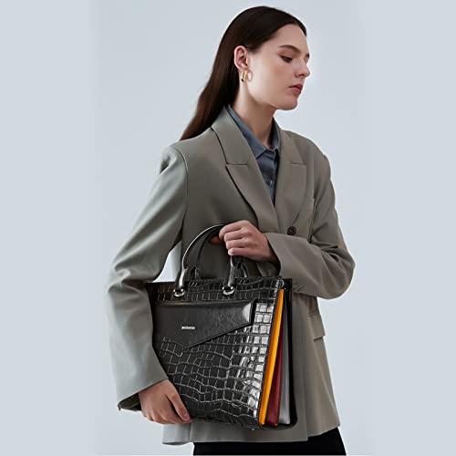 BOSTANTEN Genuine Leather Crocodile Tote