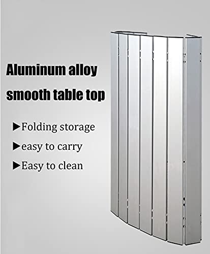 Table de camping enroulable en aluminium avec chaises pliables ultra légères - 6