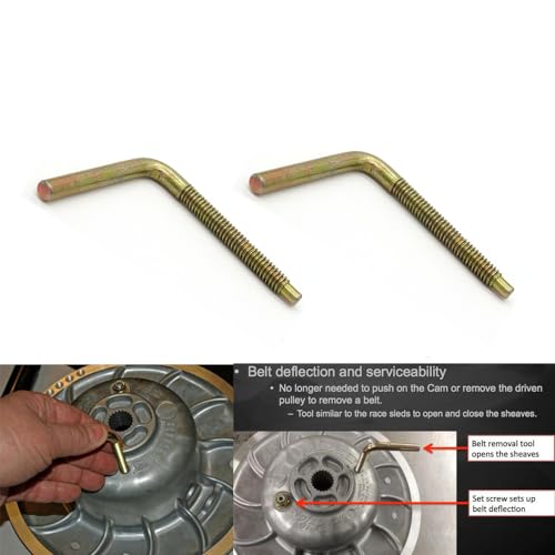 Image of 2 Pcs Clutch Spreader Drive Ranger Belt Removal Tool For Polaris RZR RZR-4 XP Turbo RS1 Ranger XP 570 900 1000 ATV Replace 2875911 Clutch Kit Removal Tool