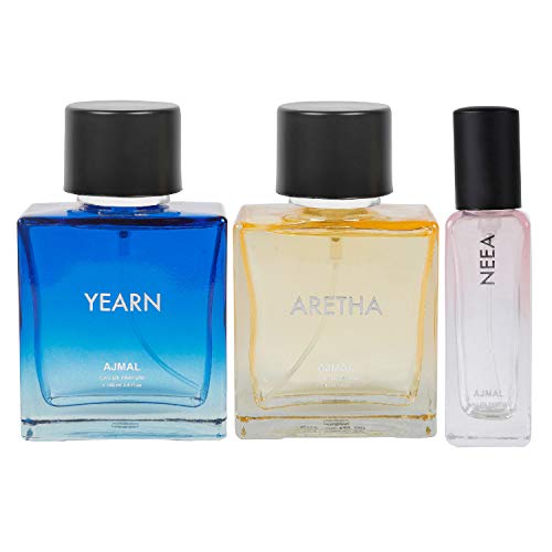 Image of Ajmal Ascend & Neea EDP each 100ML & Neea EDP 20ML Pack of 3 (Total 220ML) for Men & Women (+ 2 Perfume Testers)