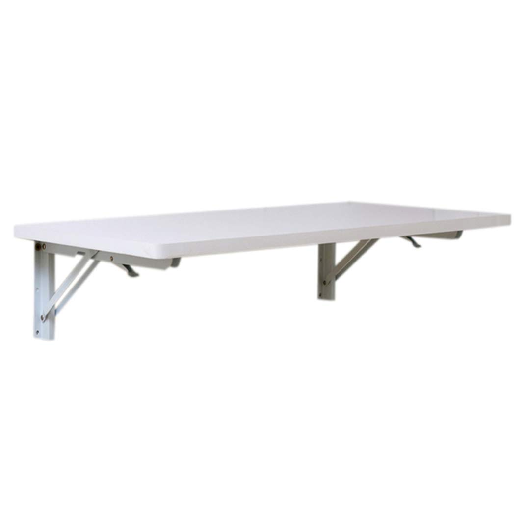 Table murale pliante en bois pour espace de travail et bureau d'ordinateur compact