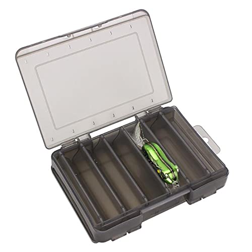 Double Sided Fishing Tackle Box - 12 Grids Placing Bait Plastic Tackle Box Organizer Waterproof Portable Fishing Gear Storage Container For Outdoor Pool Yellow #TOP7