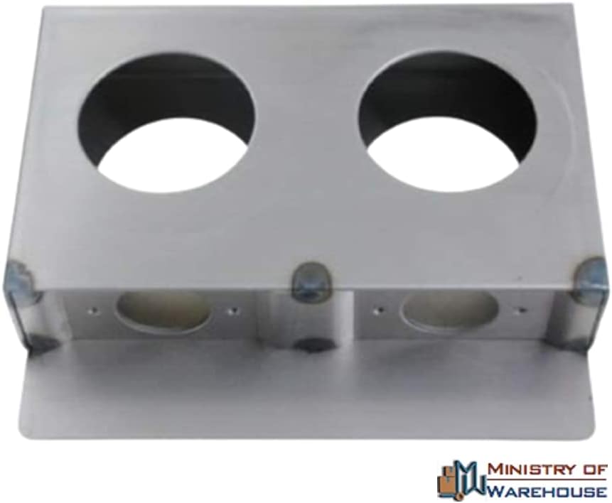 6 3/4" x 4 3/8" x 1 1/2" Gate Lockbox Double Hole Weldable Steel