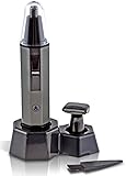 Creation Springs Precision Wet/Dry Nose and Ear Hair Trimmer Plus Salon Grade Micro-Groomer - Stainless Steel Blades